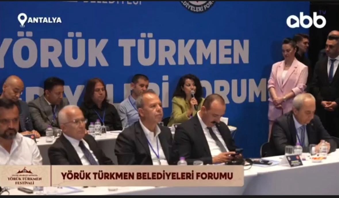 Mersin YÖRMER Merkez Müdürü Doç. Dr. İmran Gündüz Alptürker, Yörük Türkmen Belediyeleri Forumuna katıldı.